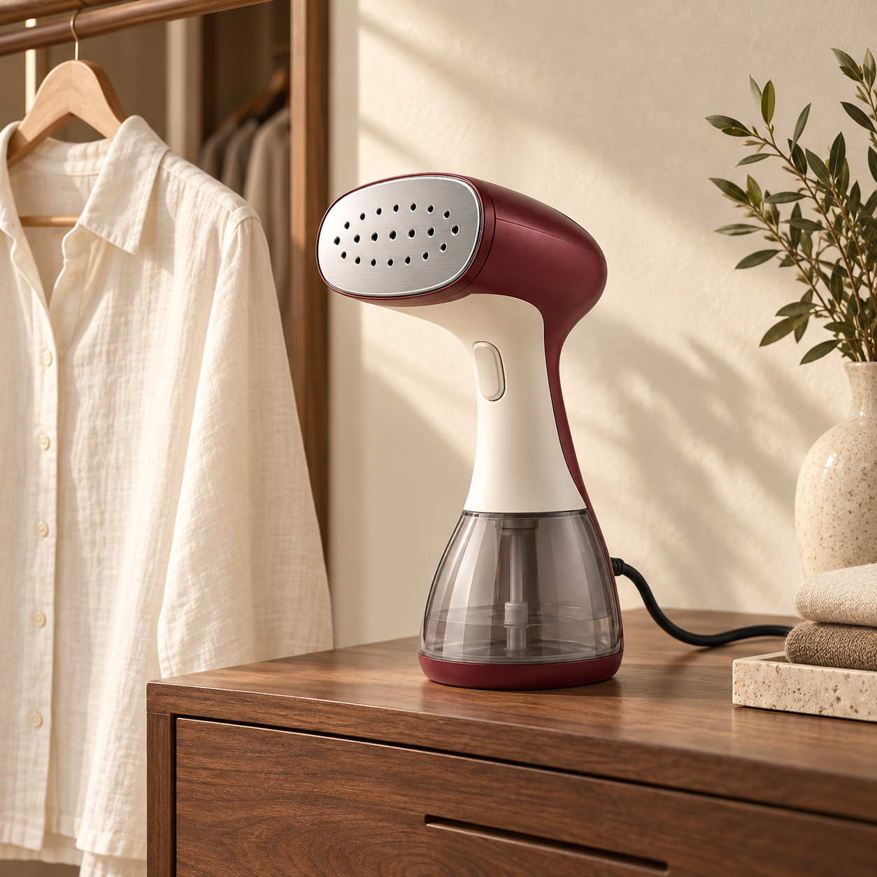 Handheld Garment Steamer — lifestyle photograph